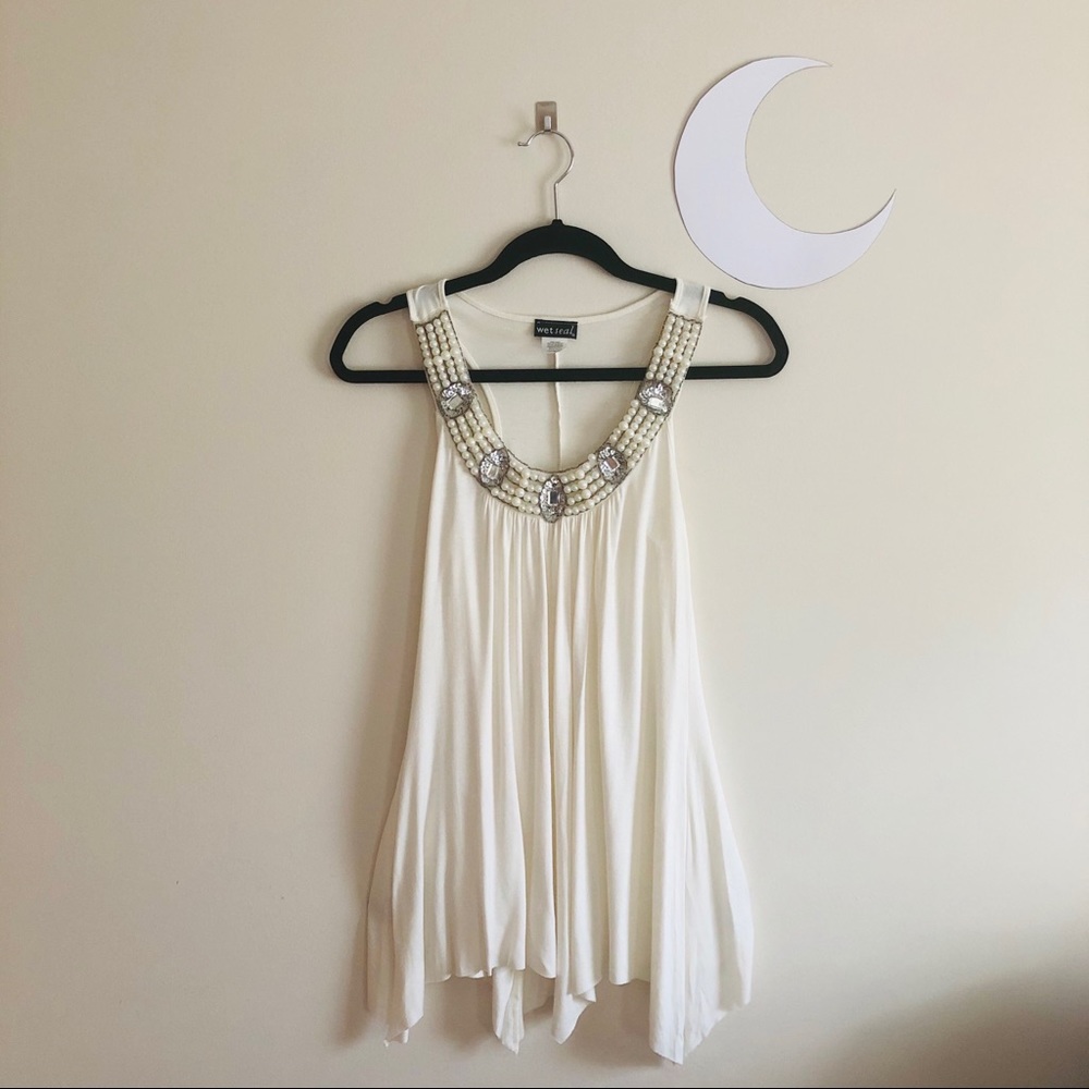 🌙 Wet Seal JEWELED Tank Top